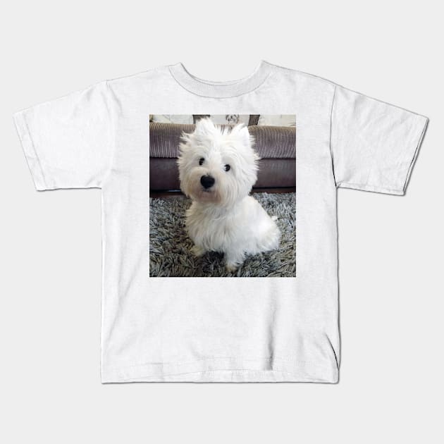 Westie Kids T-Shirt by princess-pirate